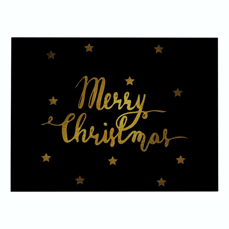 869 SEAAN Dark Christmas Decor Tableware Durable Dinner Table Placemat Tea Party Kitchen Accessories Bowl Cup Pads Drink Coasters - Цвет: 869