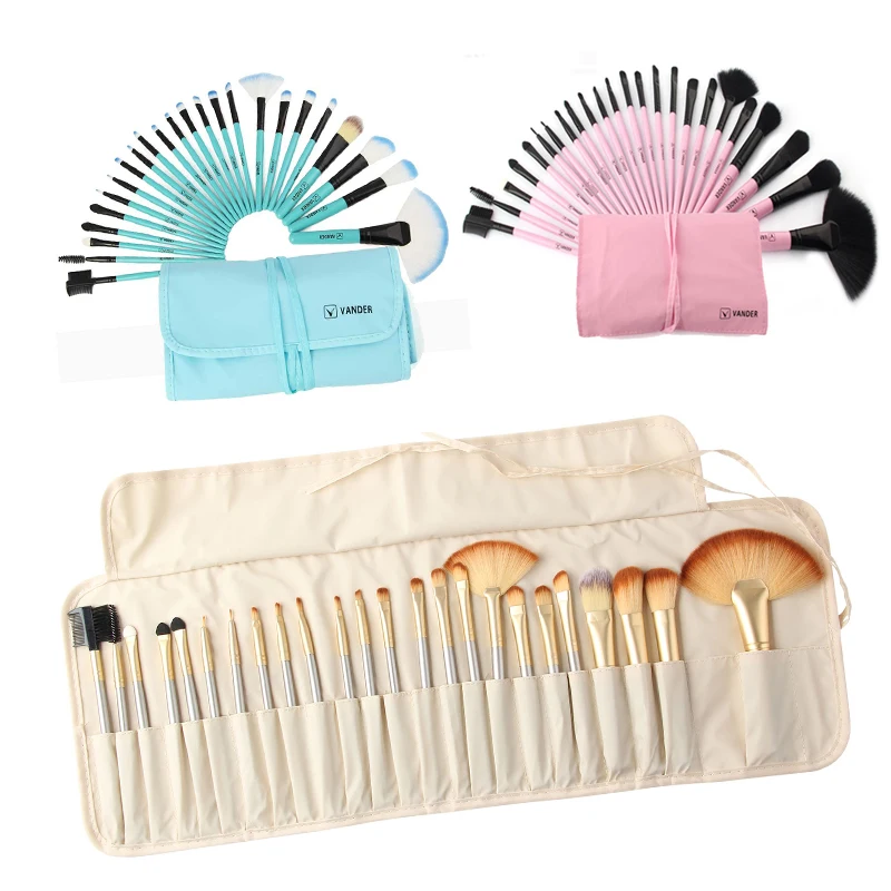 Vander профессиональные 24 шт. кисти для макияжа Набор Красота Косметика Тени бровей
