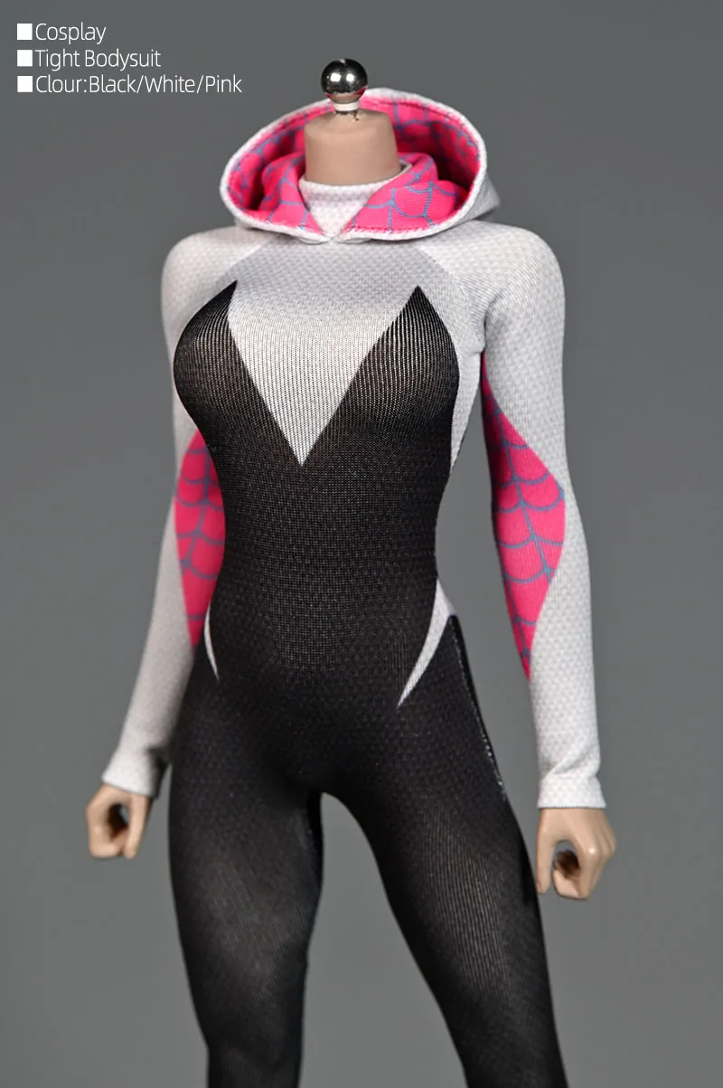 Body cruzado de Cosplay a escala 1/6, leotardos de b&uacute;squeda, Mono para cuerpo de figura de Acci&oacute;n Femenina de 12 pulgadas-1