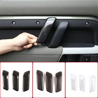 abs chrome car styling inner door handle cover trim sticker for land rover defender 110 130 2020 2021 car modification accessory