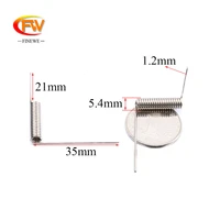 finewe 5pcslot 1 2mm spring steel wire torsion spring 5 4mm out diameter 3521mm leg 21coils 90degree spring wholesale