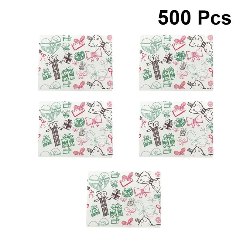 500 шт креативная упаковочная бумага для сахара уникальная Nougat конфетная