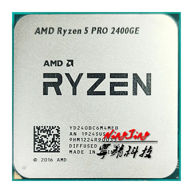 Четырехъядерный процессор AMD Ryzen 5 PRO 2400GE R5 3 2 GHz с восьмиядерным процессором 35W
