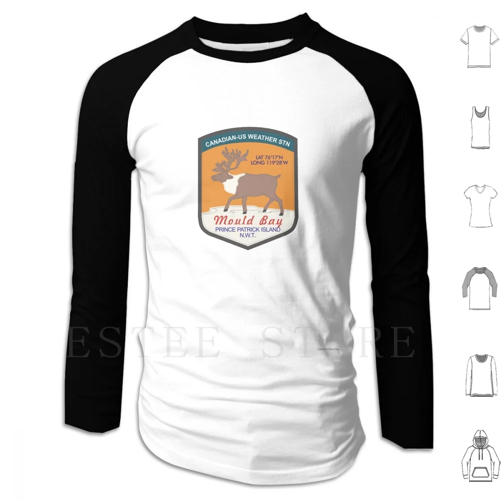 Hoodies Long Sleeve Mould Bay Prince Island Northwest Territories Arctic High Arctic Weather