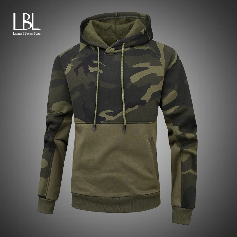 Брендовые толстовки мужские 2019 новая мода уличная одежда камуфляжные лоскутное