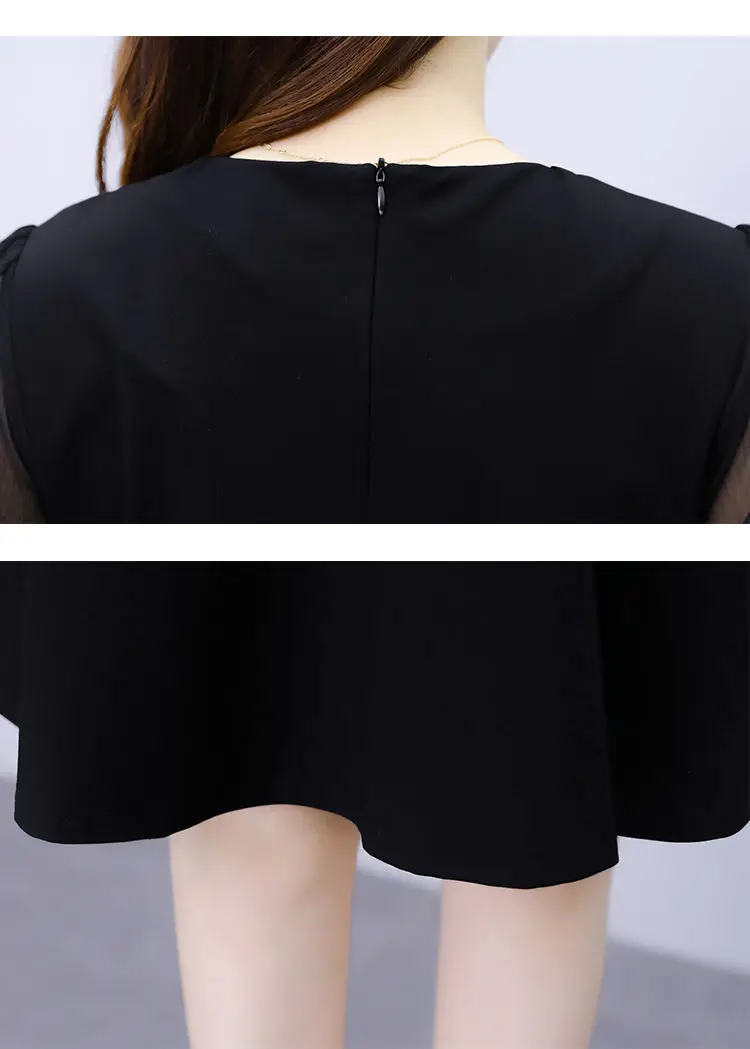 

New Summer Women's Dress Plus Size Solid Color Short Sleeve V-Neck Dress Elegant Office Ladies Fashion Sexy Dresses 5XL