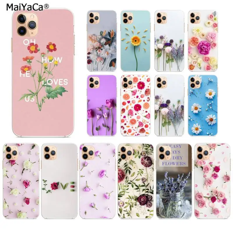 Элегантный чехол для телефона с цветами пионами розами вишней тюльпаном