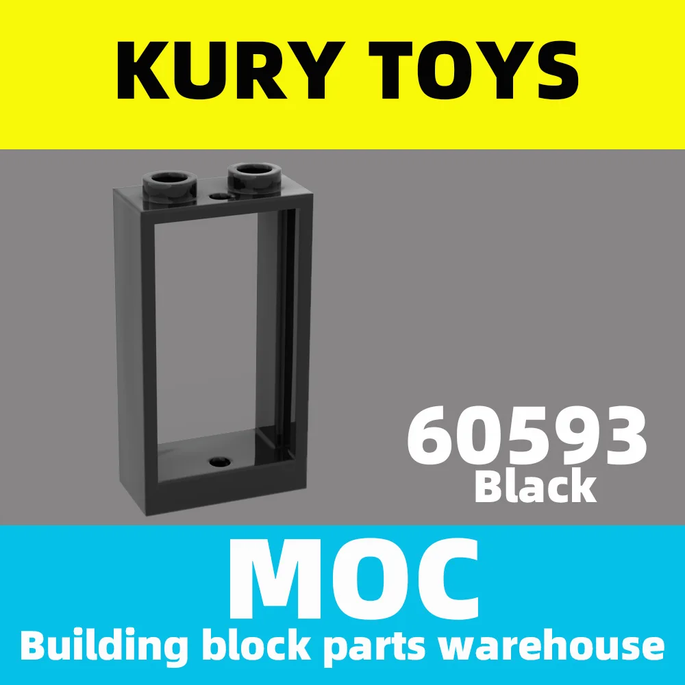 

Kury Toys DIY MOC For 60593 100pcs Building block parts For Window 1 x 2 x 3 Flat Front For toy brick