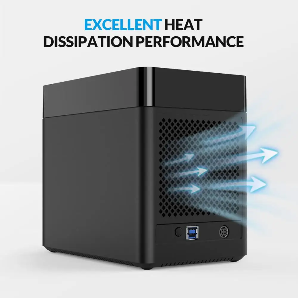 ORICO Hard Drive Docking Station 2/5 Bay USB3.0 Type-C 3.5 Inch HDD Enclosure With 12V Power Aadapter Magnetic Technology