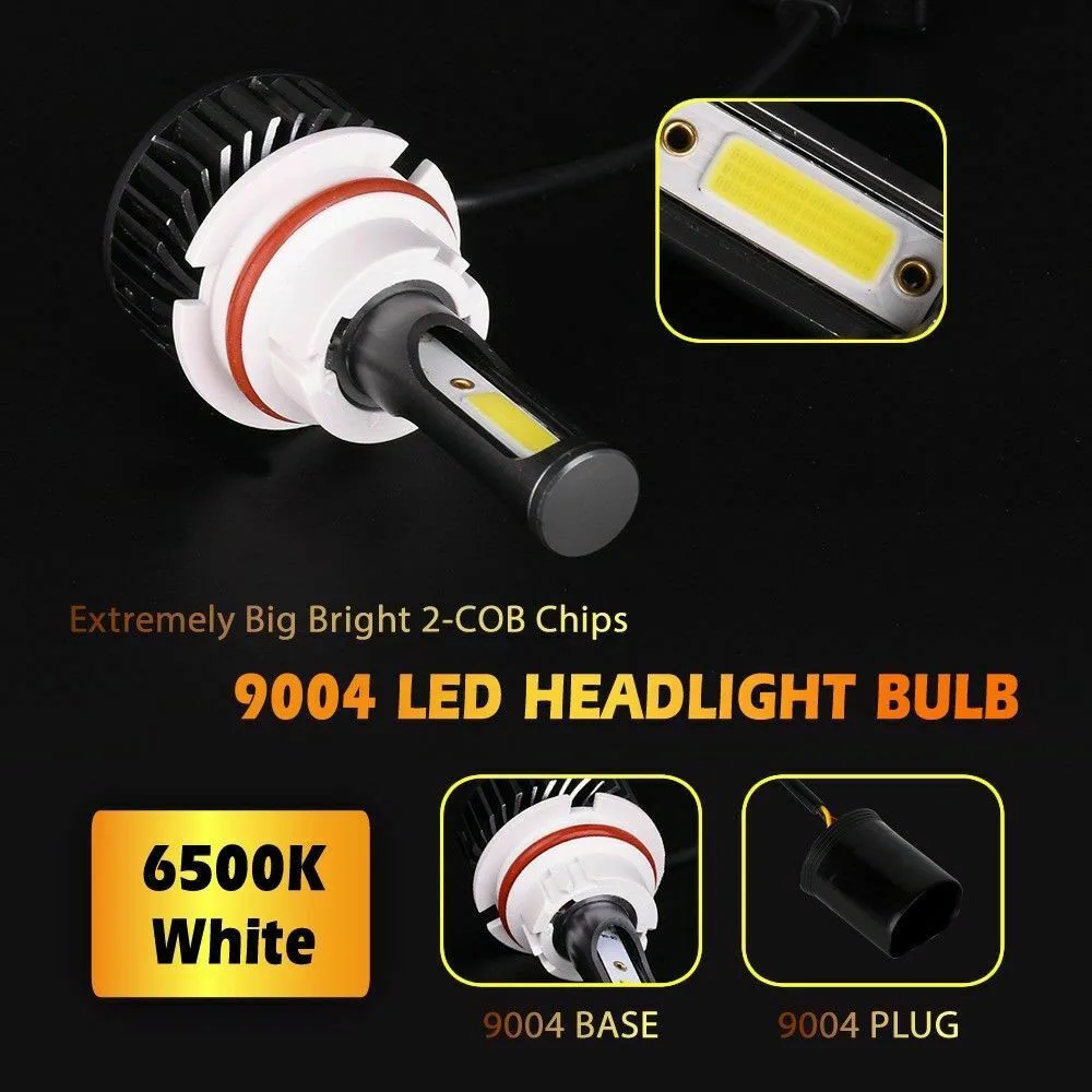 

2x 9007 HB5 LED Headlight Conversion Kit HI-LOW Beam Bulbs Driving Light