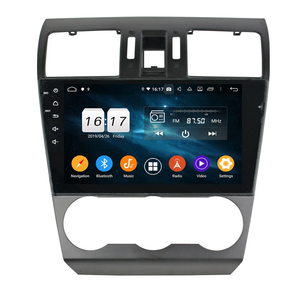 9&quot 8 Core Android 9.0 Car Radio For SUBARU Forester/XV 2013-2014 Multimedia Player Stereo 1024*600 Audio Without DVD DSP GPS |