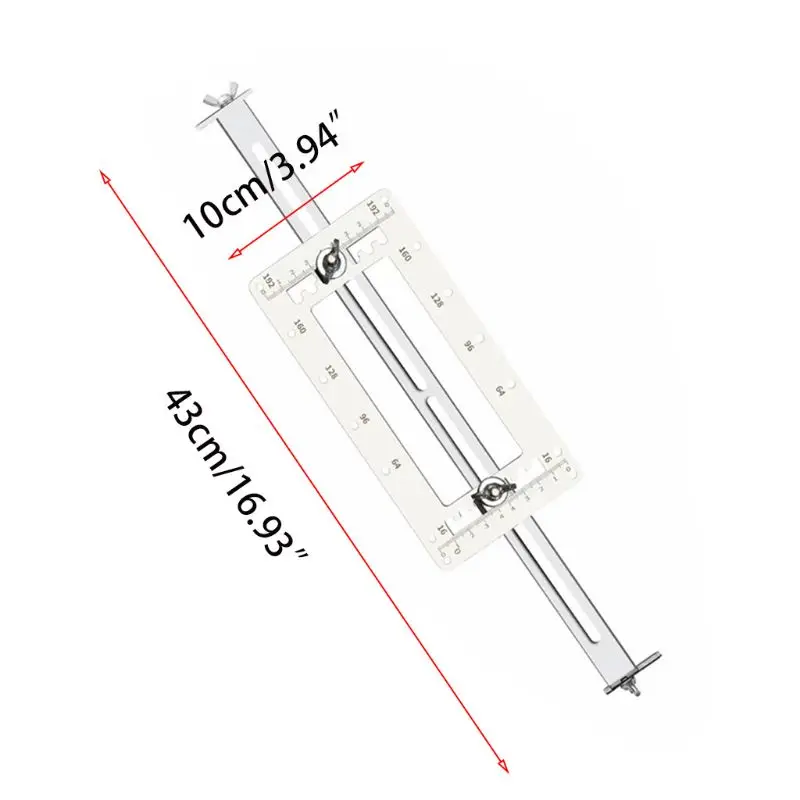 

Stainless Steel Door Cabinet Handle Hole Locator Hole Drilling Opener Template Woodworking Drill Guide Locator