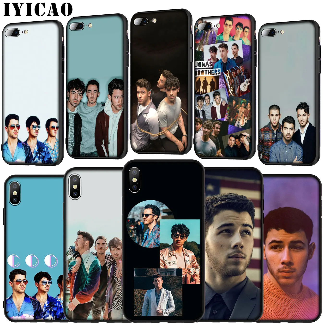 Мягкий силиконовый чехол для телефона Joe Kevin Nick Jonas Brothers iPhone 11 Pro XR X XS Max 6 6S 7 8 Plus 5 5S SE