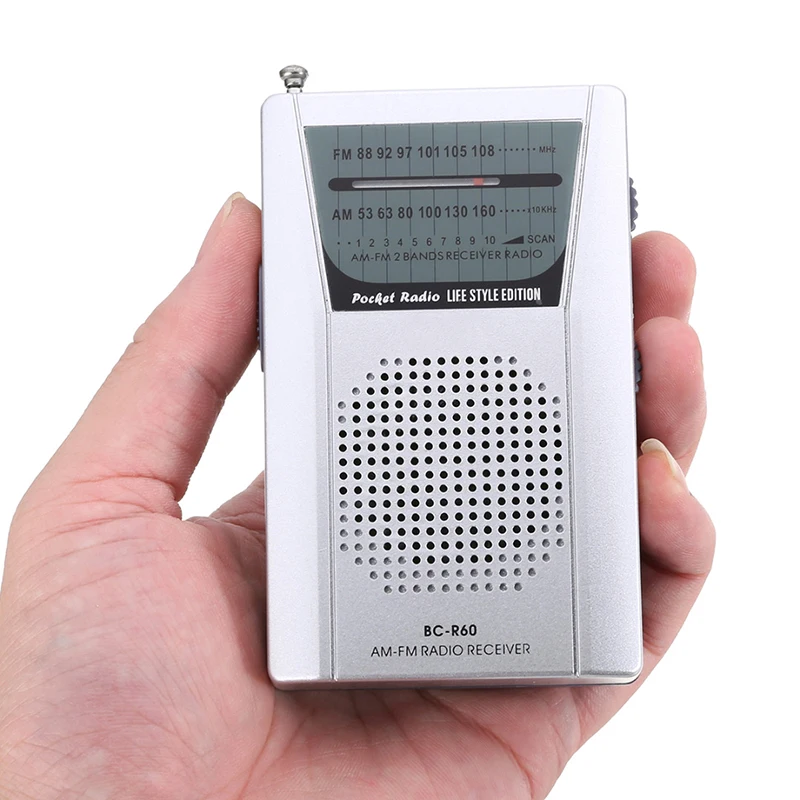 Мини портативный карманный светодиодный AM/FM телескопическая антенна радио