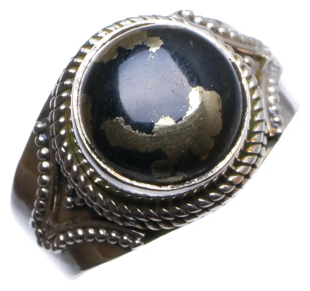 Натуральный Апач золотой камень ручной работы уникальный 925 пробы Серебряное