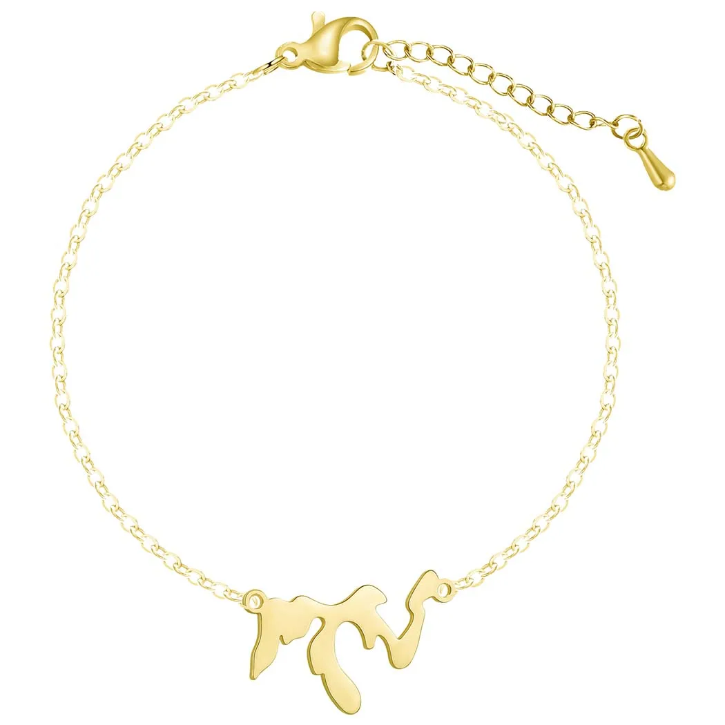 Cxwind браслет из нержавеющей стали с подвесками геометрической формы для женщин