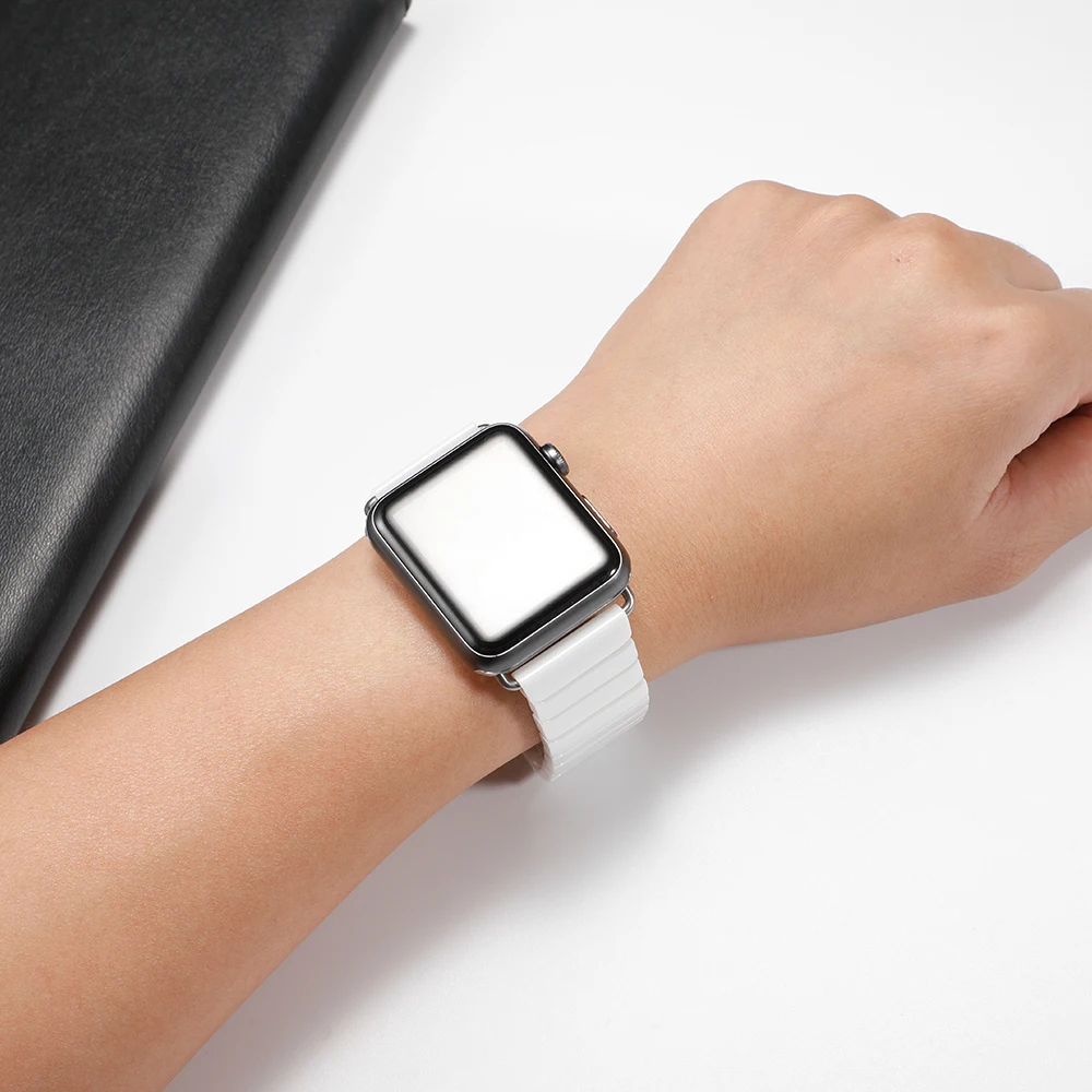 Керамический ремешок для apple watch Band apple watch 5 4 3 44 мм/40 мм iwatch band 42 мм/38 мм correa Link браслет ремень аксессуары для часов