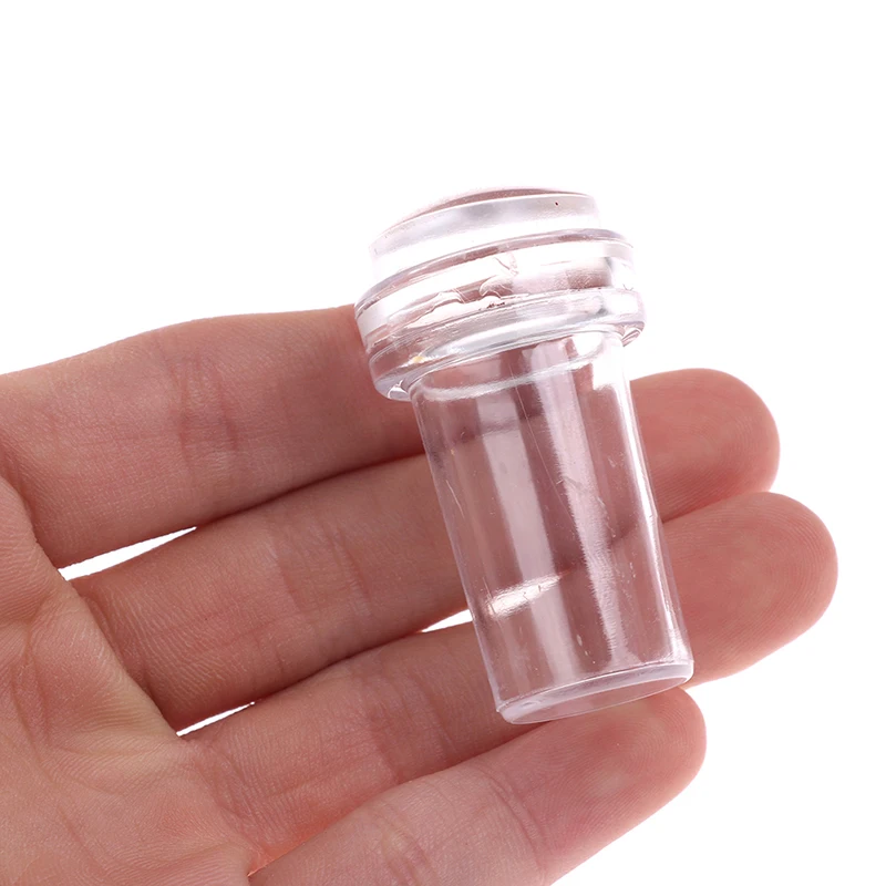 

Pure Clear Jelly Silicone Nail Art Stamper Scraper Nail Stamp Stamping Tool New