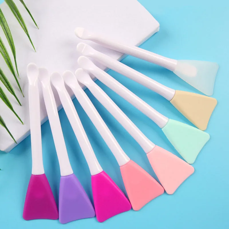 

A1, 1 щетка для одной маски для лица с ложкой для копания, силиконовая Косметическая щетка в форме лопатки, силиконовый инструмент для красоты...