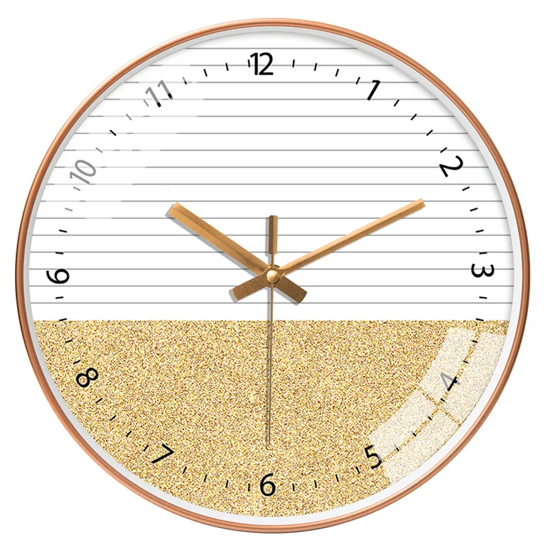 

Large Wall Clock Modern Gold Living Room Silent Bedroom Wall Watches Home Decor Kitchen Clock Duvar Saatleri Gift