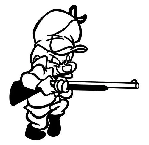 

Для Elmer Fudd стикер виниловая наклейка Warner Bros. Мел Бланк анимационная Иконка различные размеры