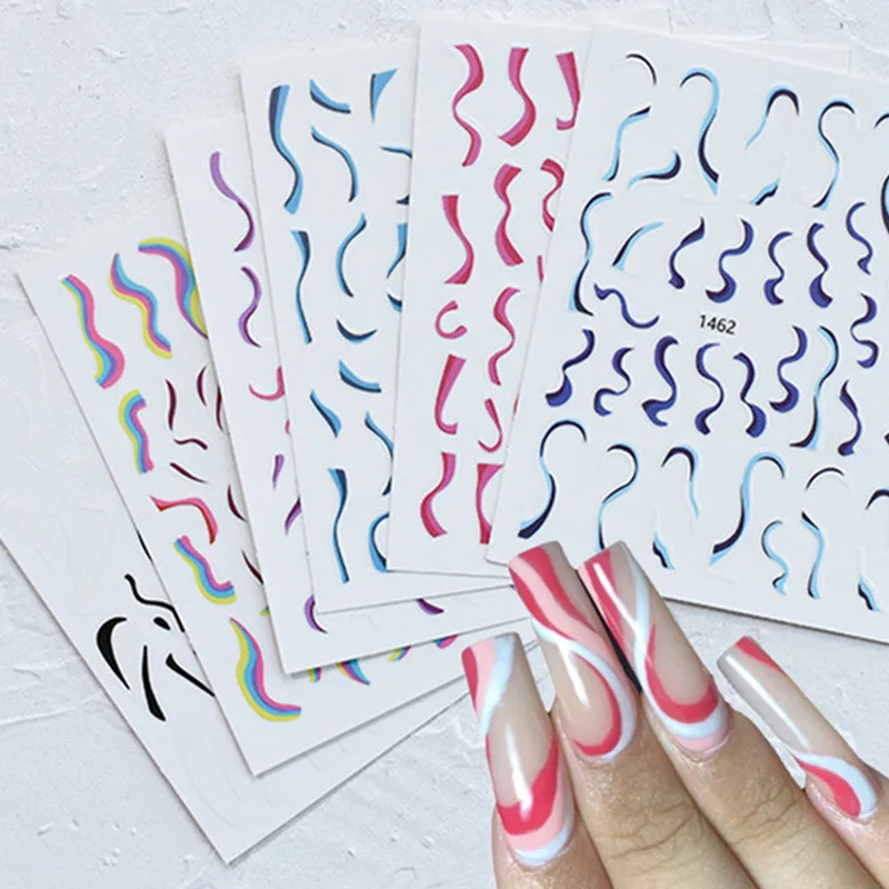 Новейший цвет французский изогнутый шнур завитка волны дизайн сделай сам