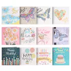 46812 шт на тему дня рождения открытки ручной работы DIY особой формы алмазов картина поздравительные открытки Детские подарочные украшения для вечеринки