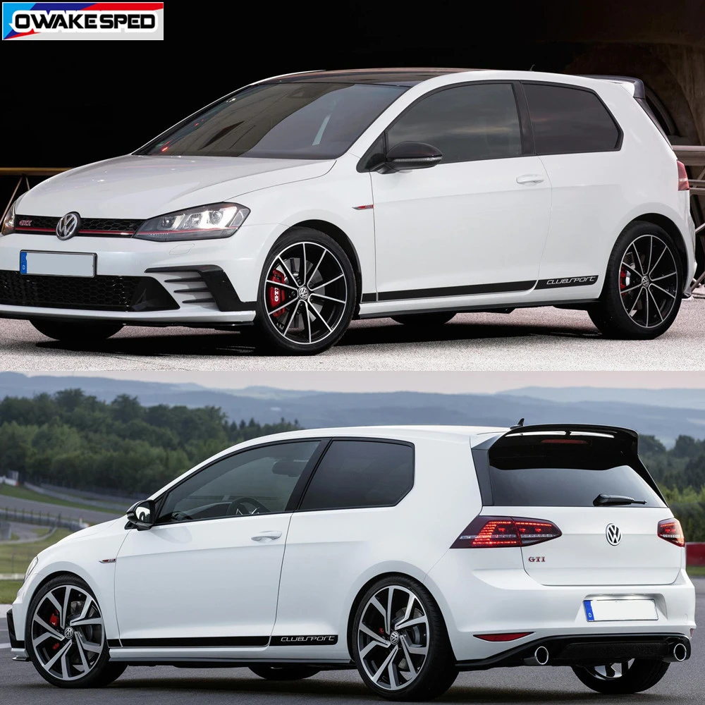 Виниловая наклейка на боковую дверь автомобиля Volkswagen Golf 7 MK7|Наклейки автомобиль|