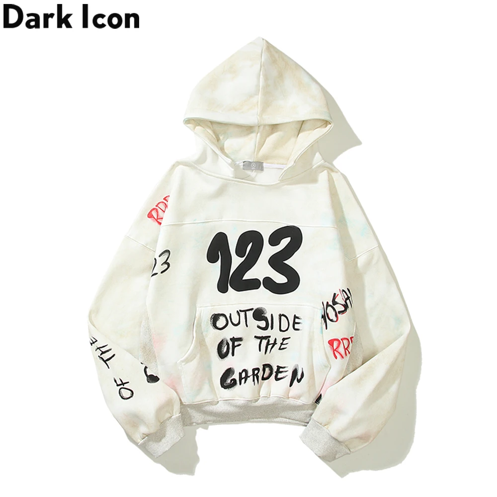 

Мужская Флисовая Толстовка с капюшоном Dark Icon Number 123