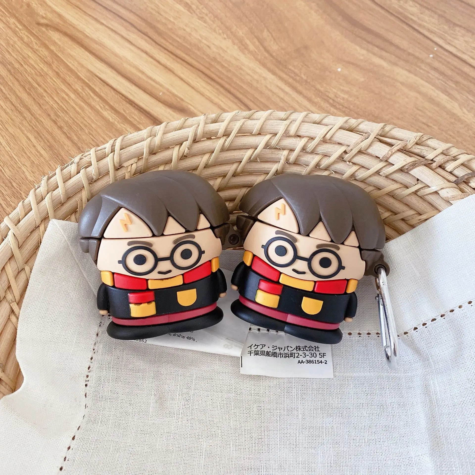 Чехол для наушников с мультяшными героями Harries Magic School Potter силиконовый защитный