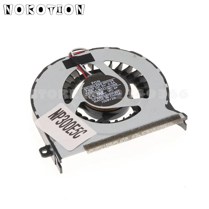 

NOKOTION CPU Cooling Fan For SAMSUNG NP300V4A 300E4A NP300V5A NP305V4A NP300E5C 200A4B Notebook Laptop 3Pin Cooler