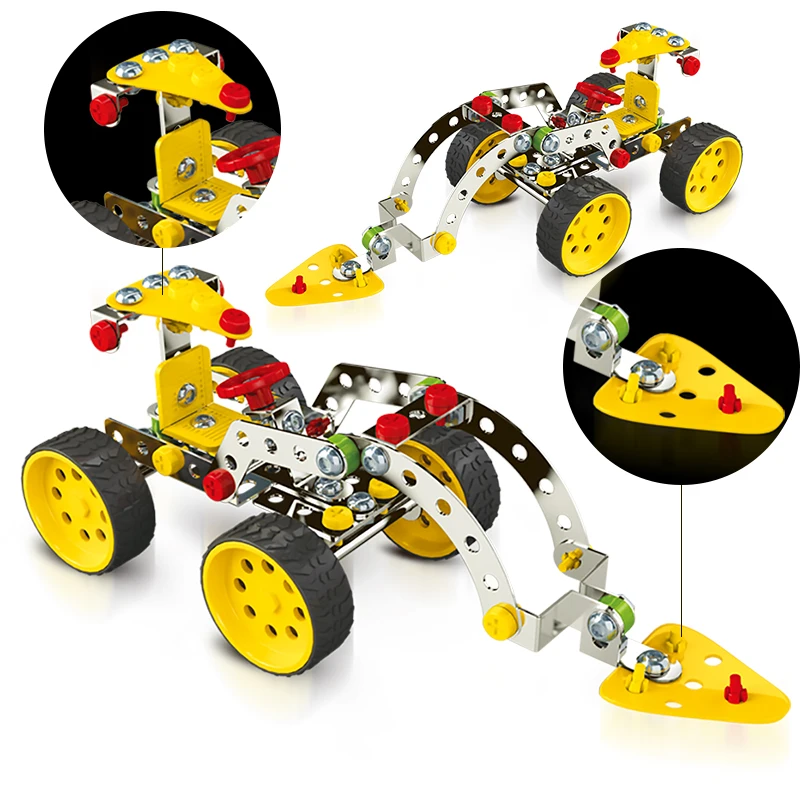 Стальные блоки игрушки для моделирования инженерное транспортное средство