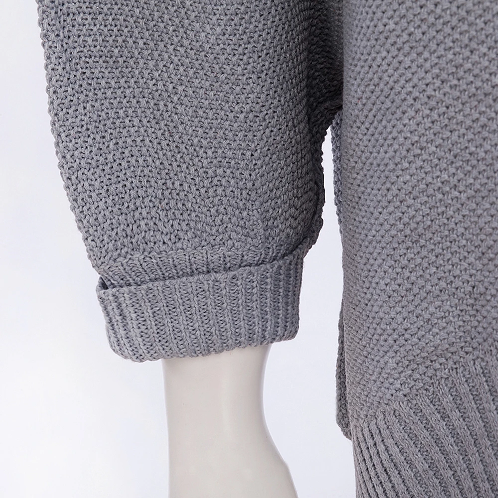 Свободный Свитер оверсайз с v-образным вырезом повседневные женские пуловеры