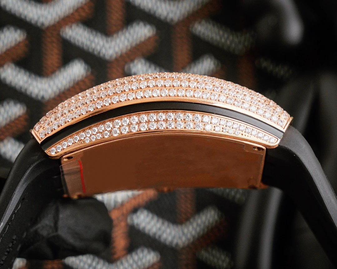 للبيع للرجال 44 مللي متر الماس ساعة ميكانيكية أوتوماتيكية الفولاذ المقاوم للصدأ الرياضة مقاوم للماء ساعة حافظة ساعة بحزام مطّاطي ساعة متعددة الوظا...