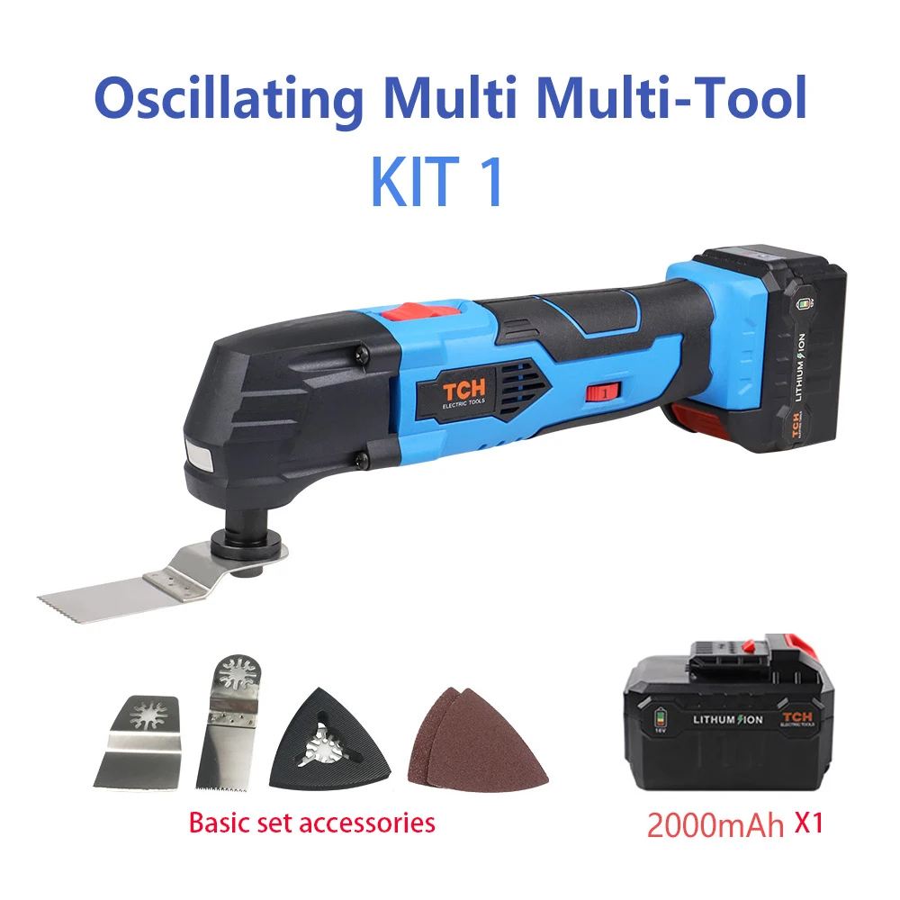 kit 1 NEWONE 16 В литий-ионный многофункциональный инструмент Осциллирующий Инструмент с батареей Электрический Реноватор триммер пила электроинструмент машина - Цвет: kit 1