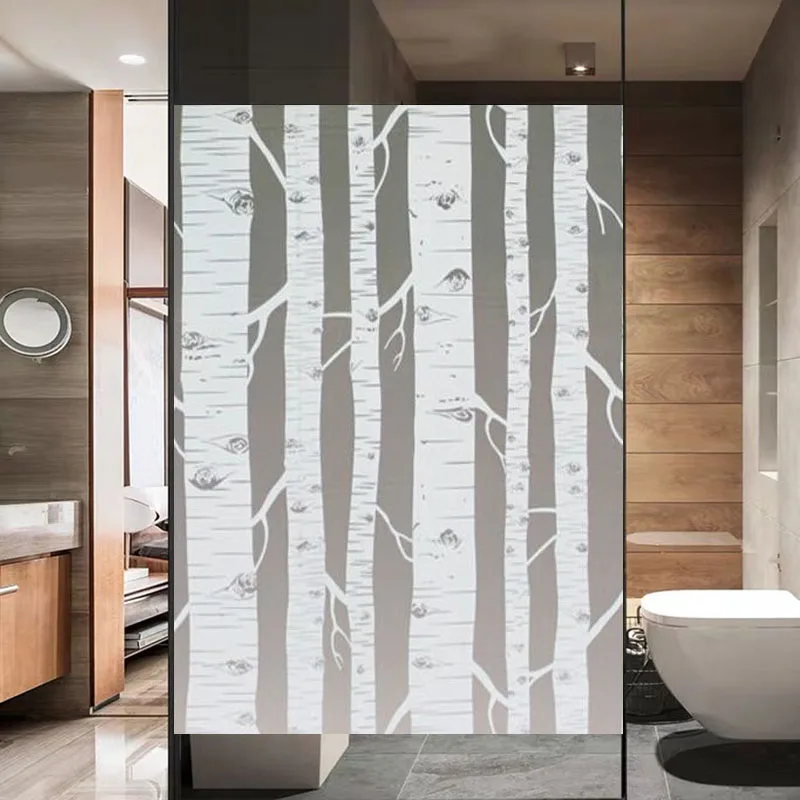 Оконная пленка наклейки на стекло окрашенное самоклеящееся декоративное белое