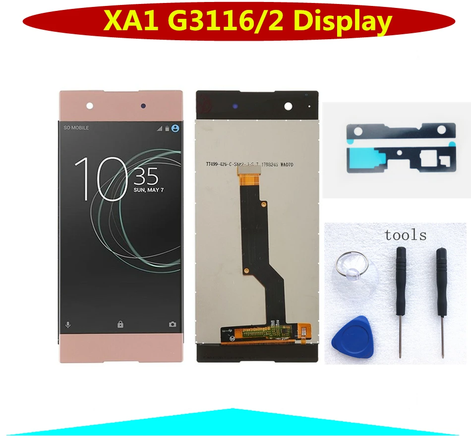 ЖК дисплей 5 0 &quotдля SONY Xperia XA1 G3116 G3121 G3123 G3125 G3112 с сенсорным экраном и дигитайзером в