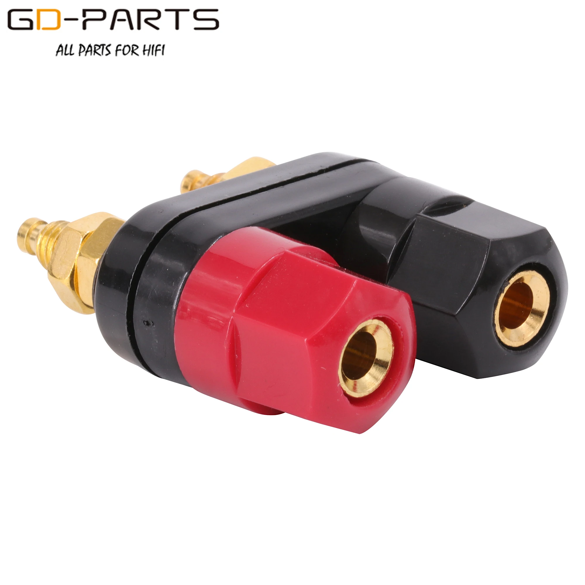 Двойной разъем для бананов из латуни Hi Fi аудио усилитель динамика клеммный с