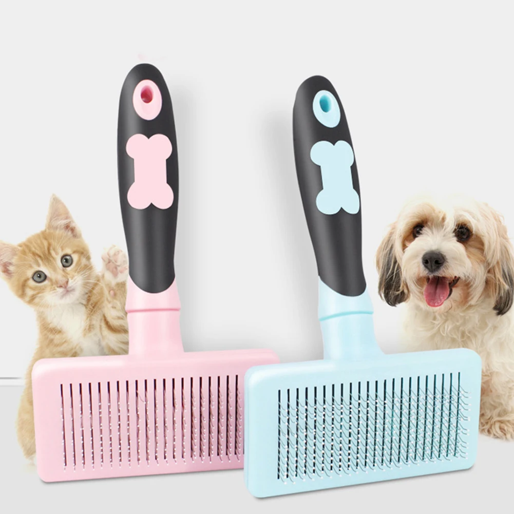 Расческа для чистки собак поплавок шерсти кошек самостоятельная расческа