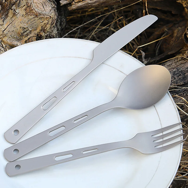 Набор столовых приборов из 3 предметов титановая походная ложка для пикника