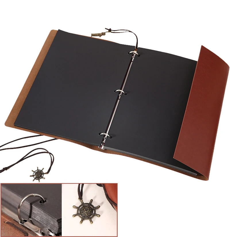 60 страниц фотоальбом сделай сам винтажный кожаный альбом фотоальбомы для