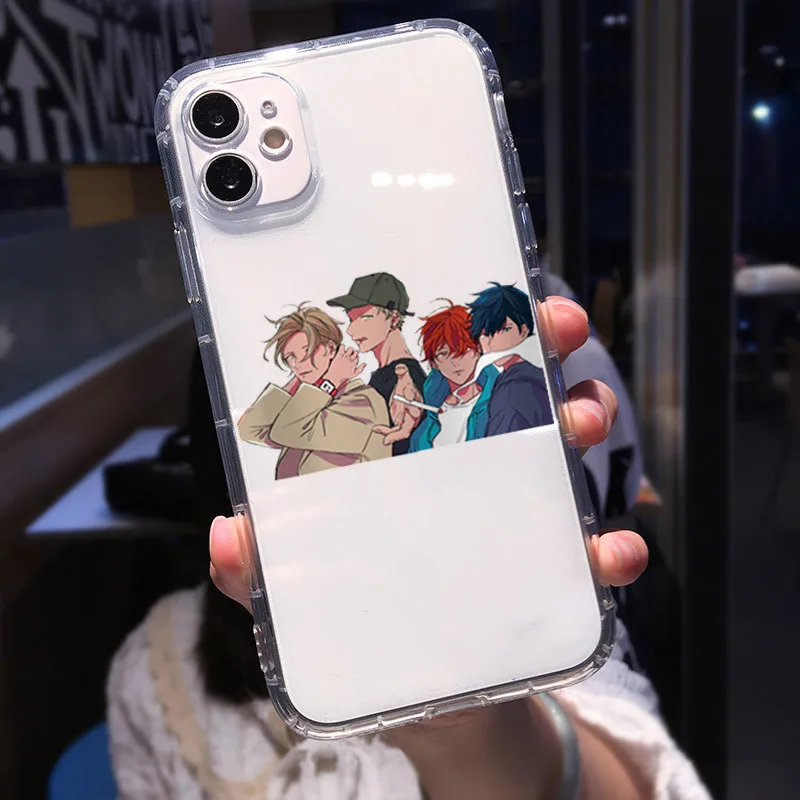 Японский чехол с аниме для телефона IPhone 12 11 Pro Max 8 7 Plus 13 XR X XS MAX мягкий ударопрочный