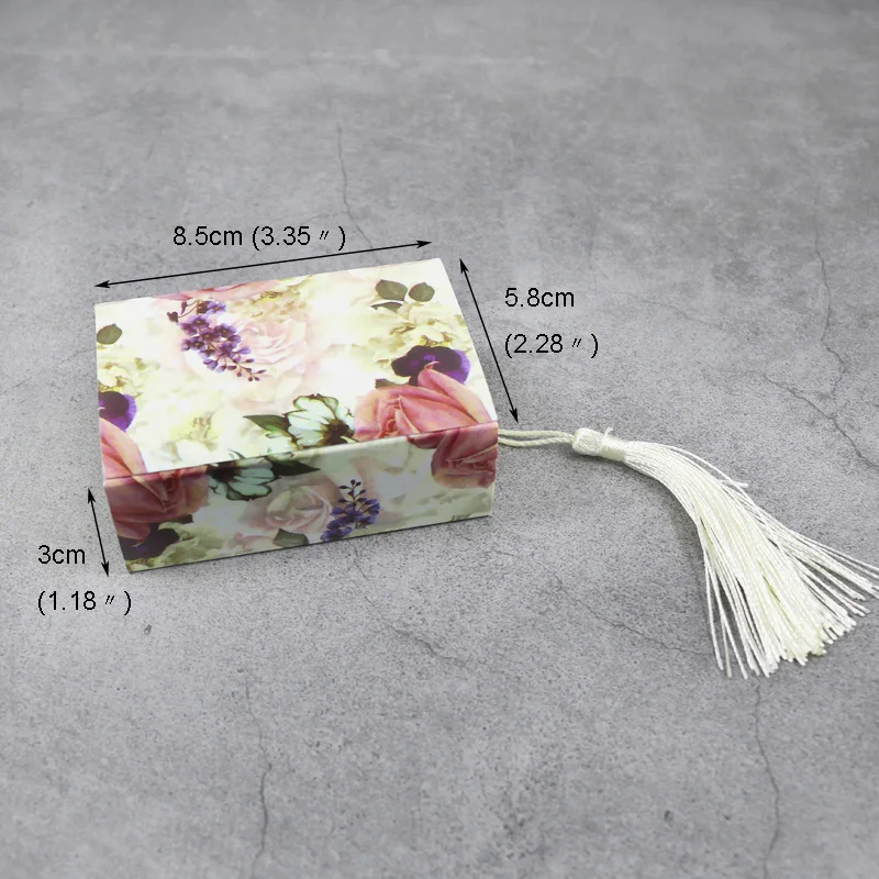 5 шт. подарочные коробки для конфет бумажные пакеты с цветами украшения свадьбы