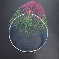new 1pc 3 sizes nylon fishing nets collapsible fishing tools rhombus mesh hole depth folding nylon landing dip net
