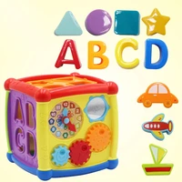 early childhood education six sided box childrens baby one year old puzzle shape matching building block toy