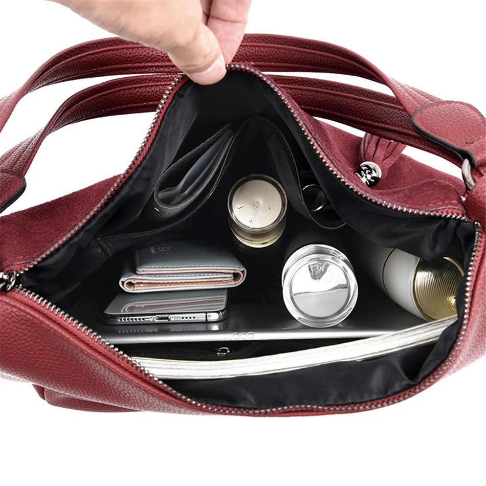 

Luxury Handbags Women Bags Designer Soft Leather Street Fashion Tote Bag Ladies Large Capacity Messenger Shoulder Bag Sac A Main