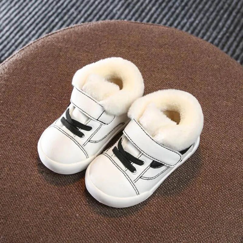 

Winter Baby First Walkers Anti-slip Kids Boys Girls Shoes Sneakers Plush Children Cotton Shoes Infant Toddler Pre walker Boots