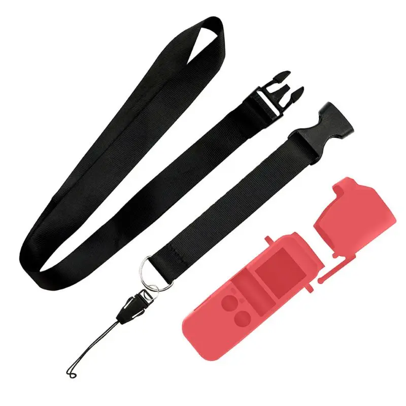 1 шт. подходит для DJI OSMO Карманный защитный рукав мягкий силиконовый рукав с шнурком - Цвет: Серебристый