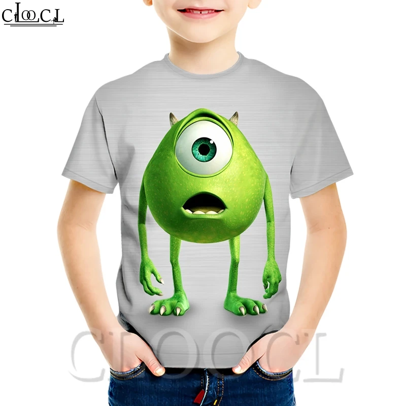 Детская футболка с креативным графическим принтом CLOOCL Monsters Inc модная
