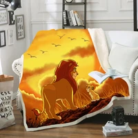 disney cute simba lion king friends plush blanket baby children boys kids gift throw 150x200cm sofa bed cover bedding